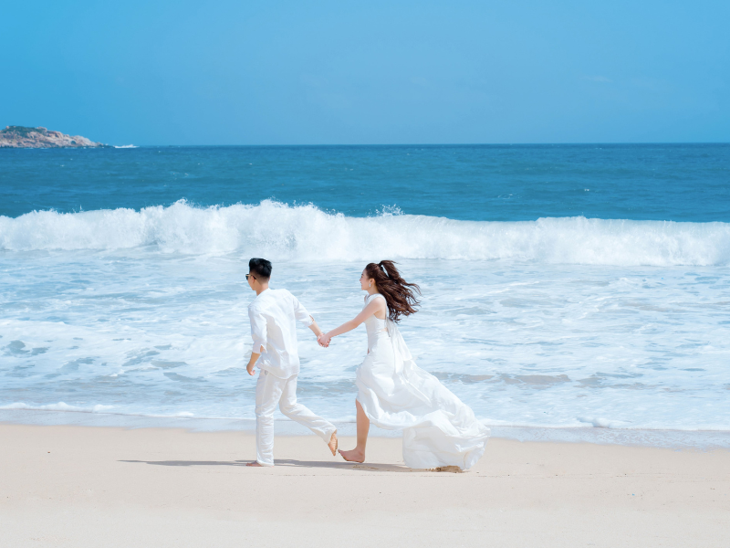 Địa điểm chụp ảnh cưới đẹp ở ninh thuận Biển Bình Tiên