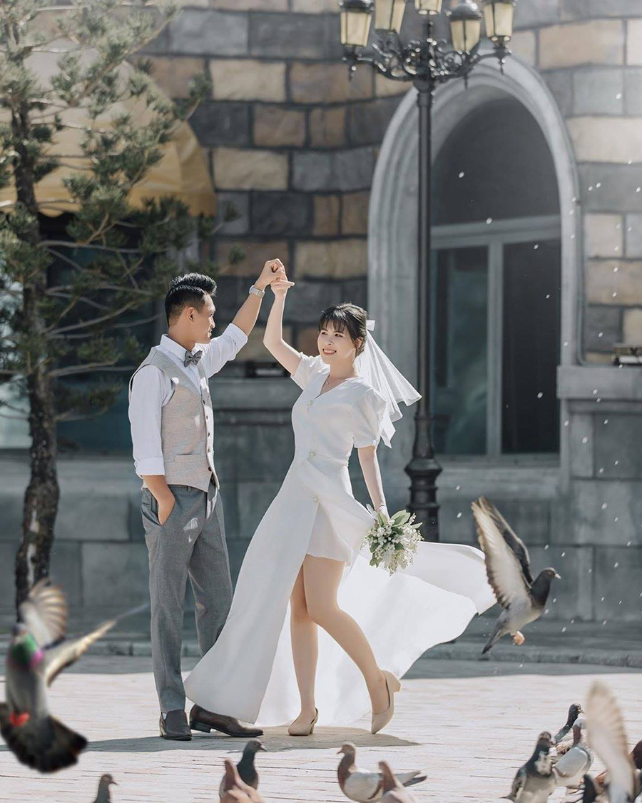 Chụp ảnh cưới ngoại cảnh phong cách Hàn Quốc